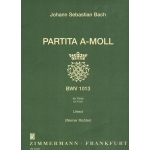 Image links to product page for Partita in A minor (with Performance Notes) for Flute, BWV1013